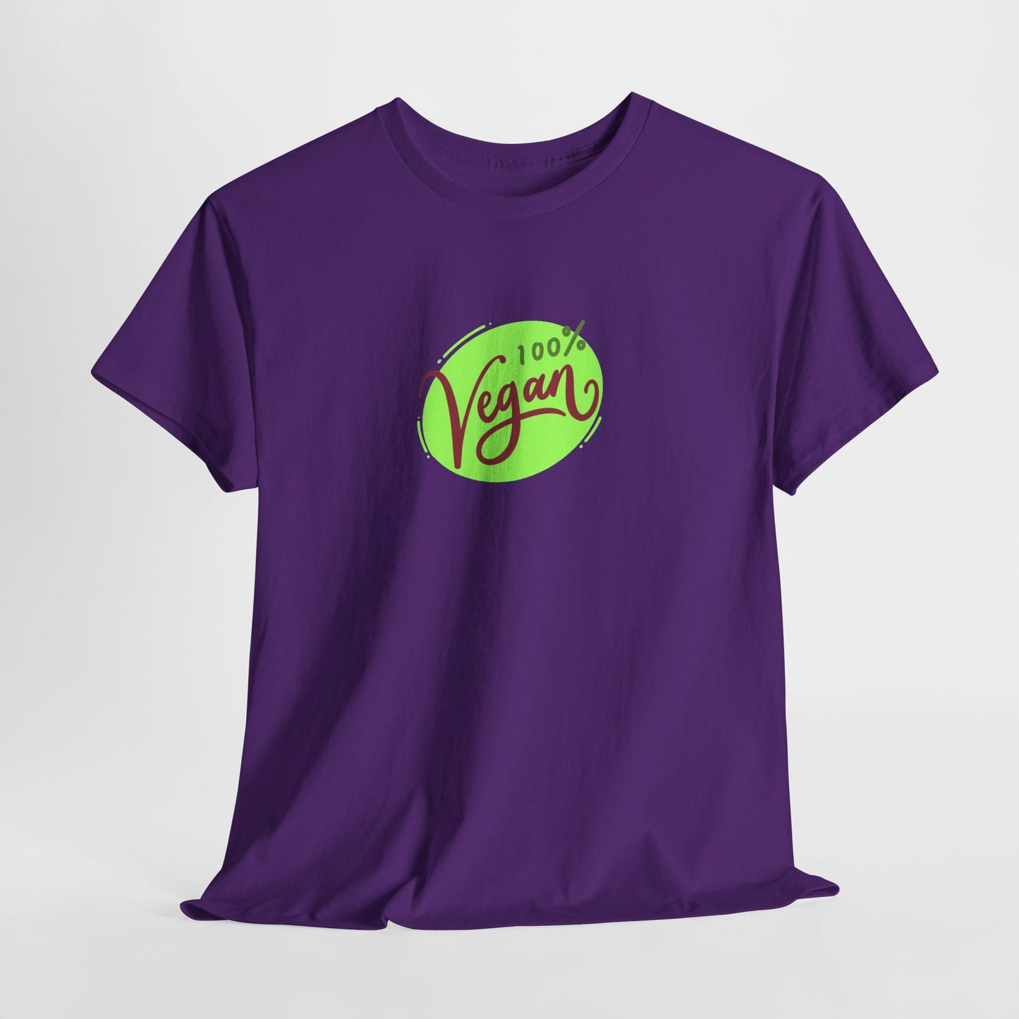 Vegan Tee — 100% Vegan Green Badge T-Shirt