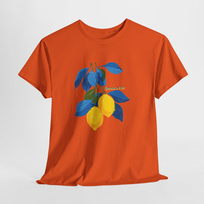 Lemon Branch Graphic Tee — Genesis 1:29 Inspirational Fruit Shirt