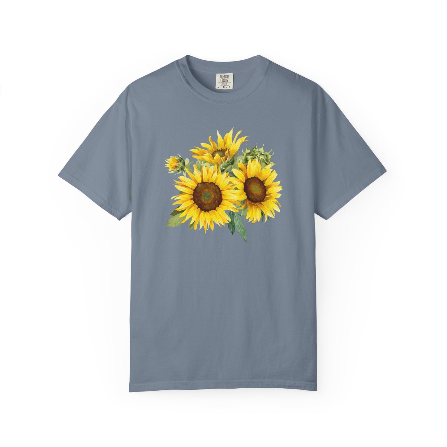Sunflower Floral T-Shirt — Vintage Yellow Sunflower Graphic Tee