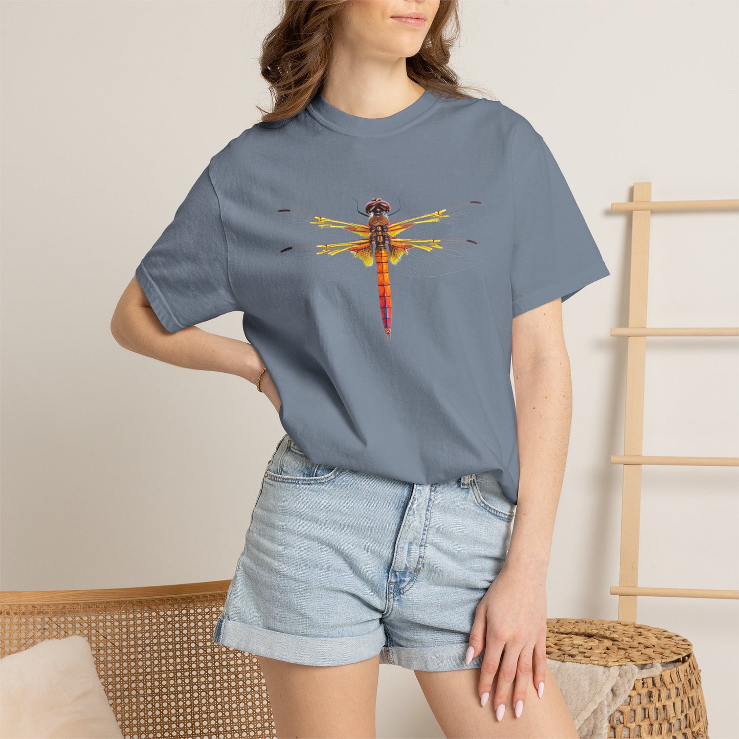 Dragonfly Art T-Shirt — Vibrant Watercolor Dragonfly Graphic Tee