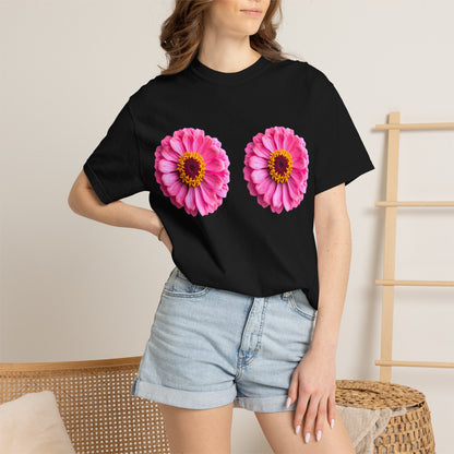 Pink Daisy Double Floral Tee