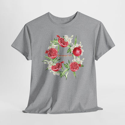 Pomegranate Watercolor Tee — Jeremiah 29:11 Inspirational Bible Verse Shirt