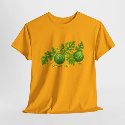 Watermelon T-Shirt — Genesis 1:29 Garden Illustration Tee