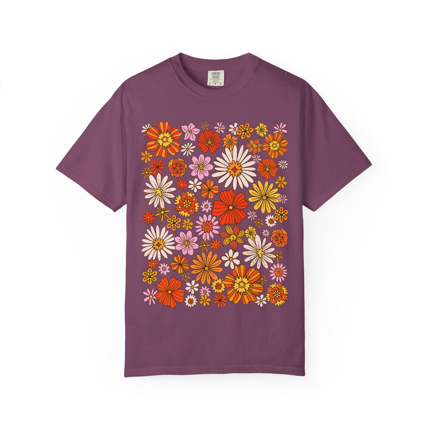Floral Bouquet Tee — Retro Wildflower Print T-Shirt