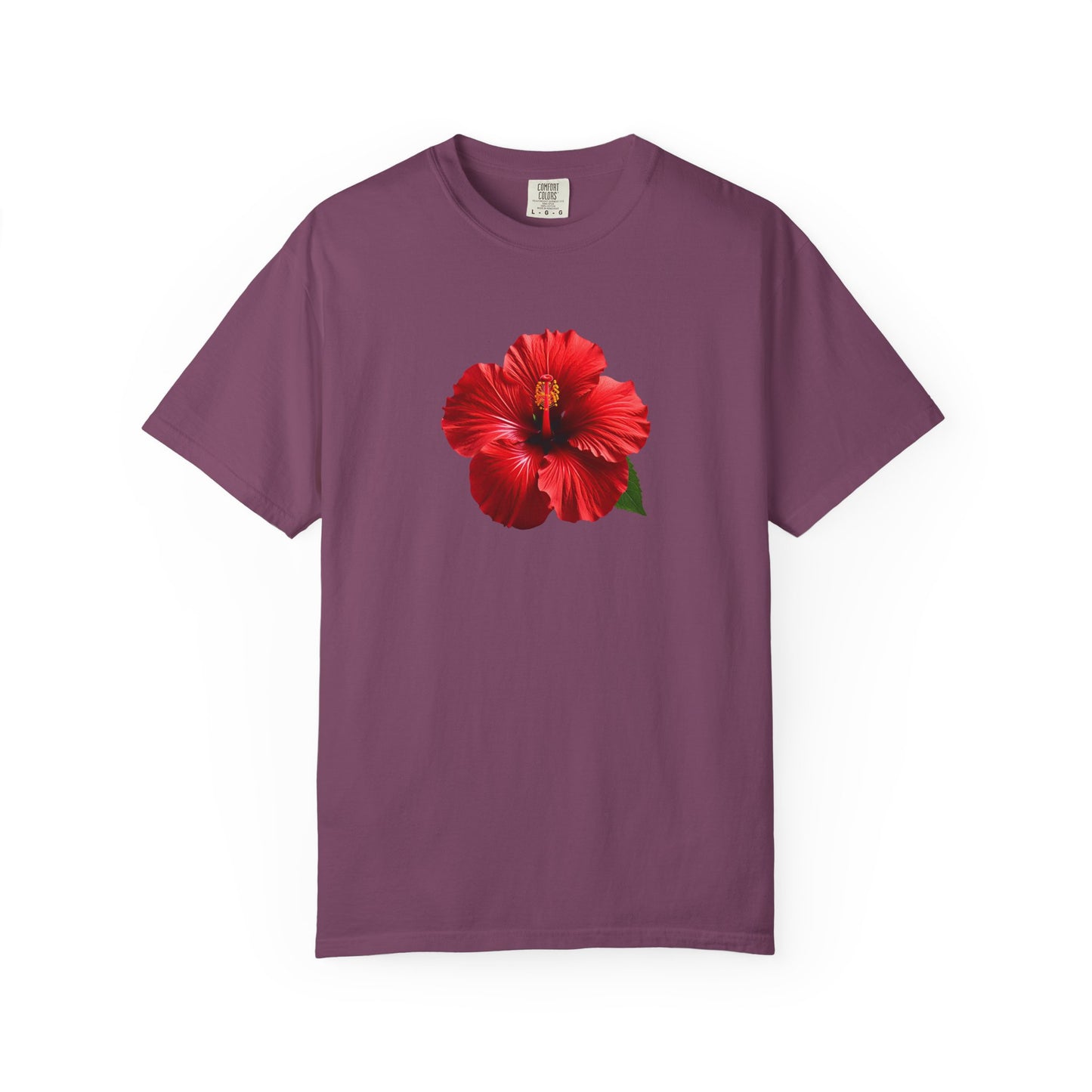 Hibiscus Bloom T-Shirt — Red Floral Graphic Tee