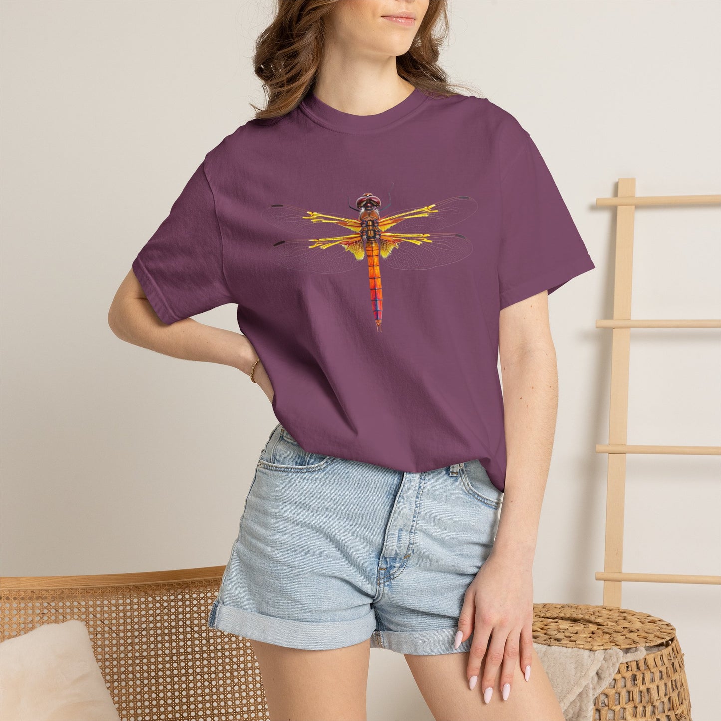 Dragonfly Art T-Shirt — Vibrant Watercolor Dragonfly Graphic Tee
