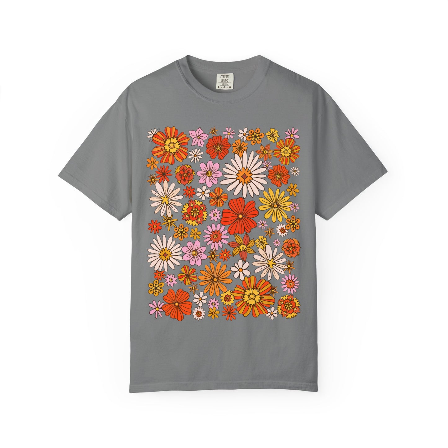 Floral Bouquet Tee — Retro Wildflower Print T-Shirt