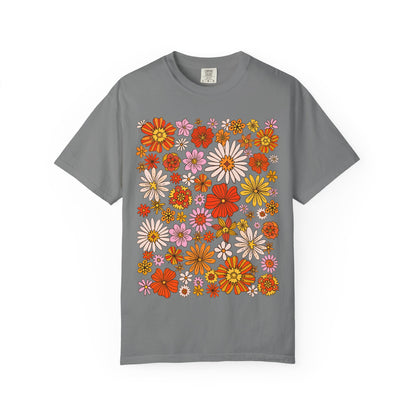 Floral Bouquet Tee — Retro Wildflower Print T-Shirt