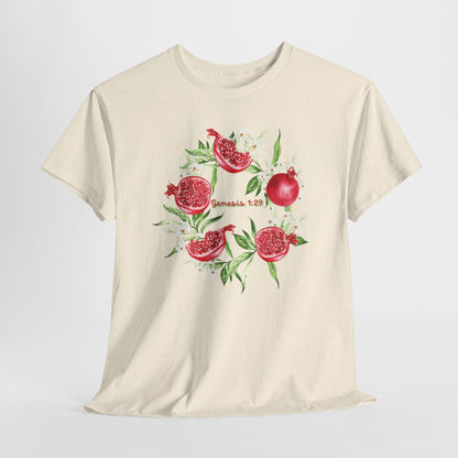 Pomegranate Watercolor Tee — Jeremiah 29:11 Inspirational Bible Verse Shirt