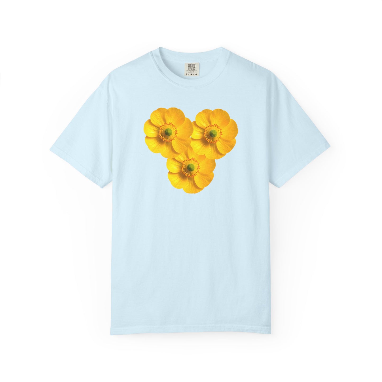 Yellow Floral Heart T-Shirt