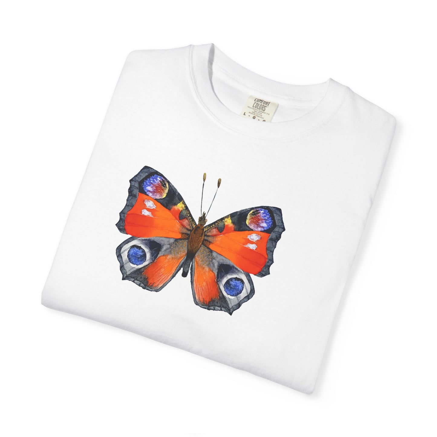 Butterfly Graphic T-Shirt — Peacock Eye Floral Tee