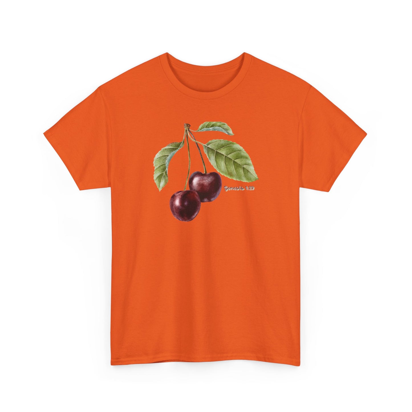 Cherry Botanical Tee — Vintage Fruit Illustration T-Shirt
