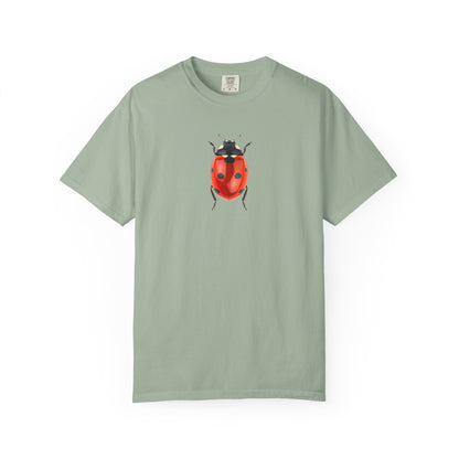 Ladybug With Top Hat T-Shirt — Whimsical Insect Graphic Tee