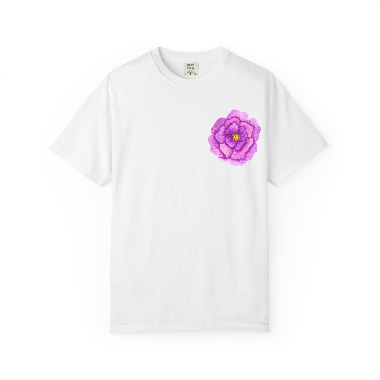 Floral Watercolor Chest Rose T-Shirt