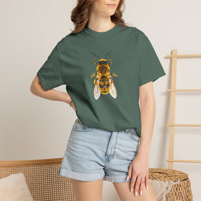 Bee Graphic T-Shirt — Vintage Honeybee Illustration Tee