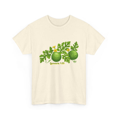 Watermelon T-Shirt — Genesis 1:29 Garden Illustration Tee
