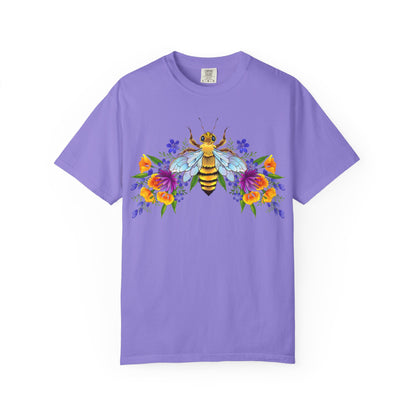 Bee & Wildflower T-Shirt — Floral Honeybee Graphic Tee