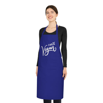 100% Vegan Cotton Apron — Black Chef Apron for Vegan Cooks & Kitchen Gifts