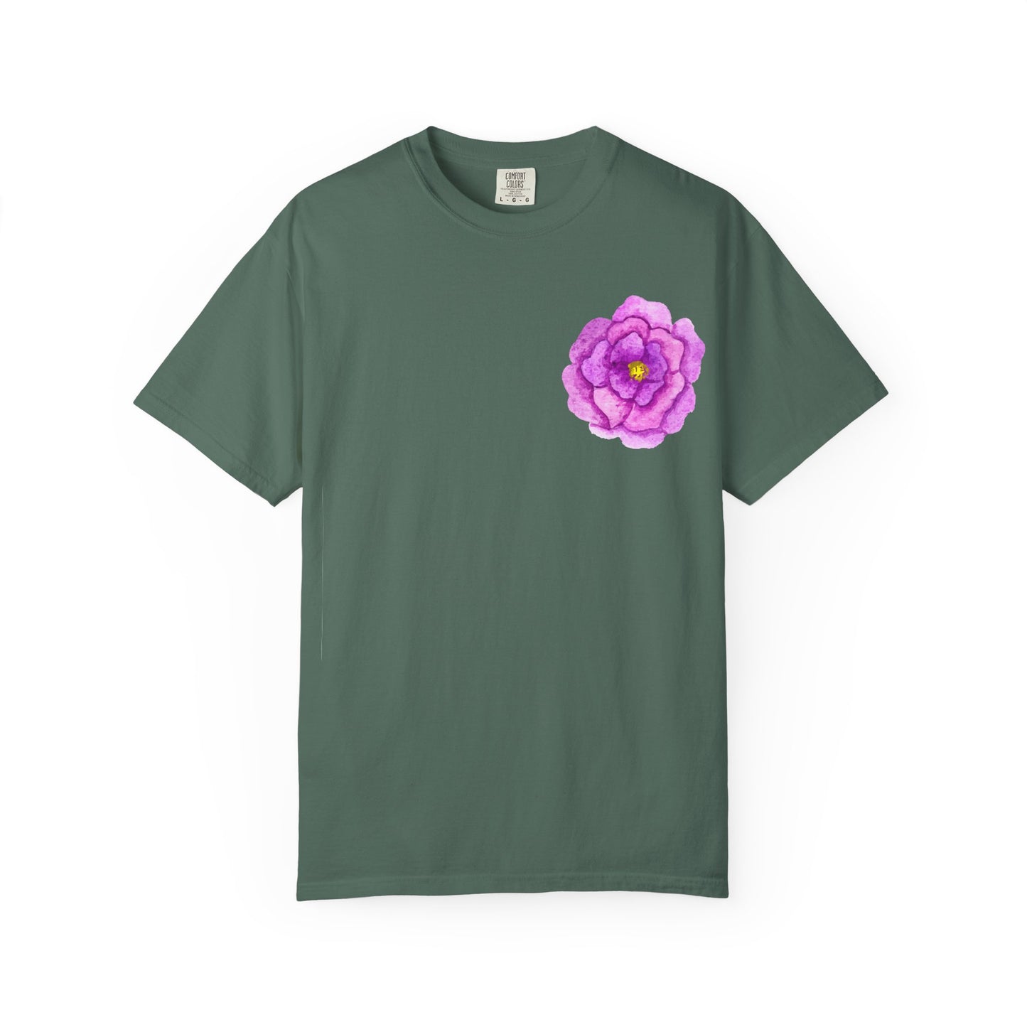 Floral Watercolor Chest Rose T-Shirt