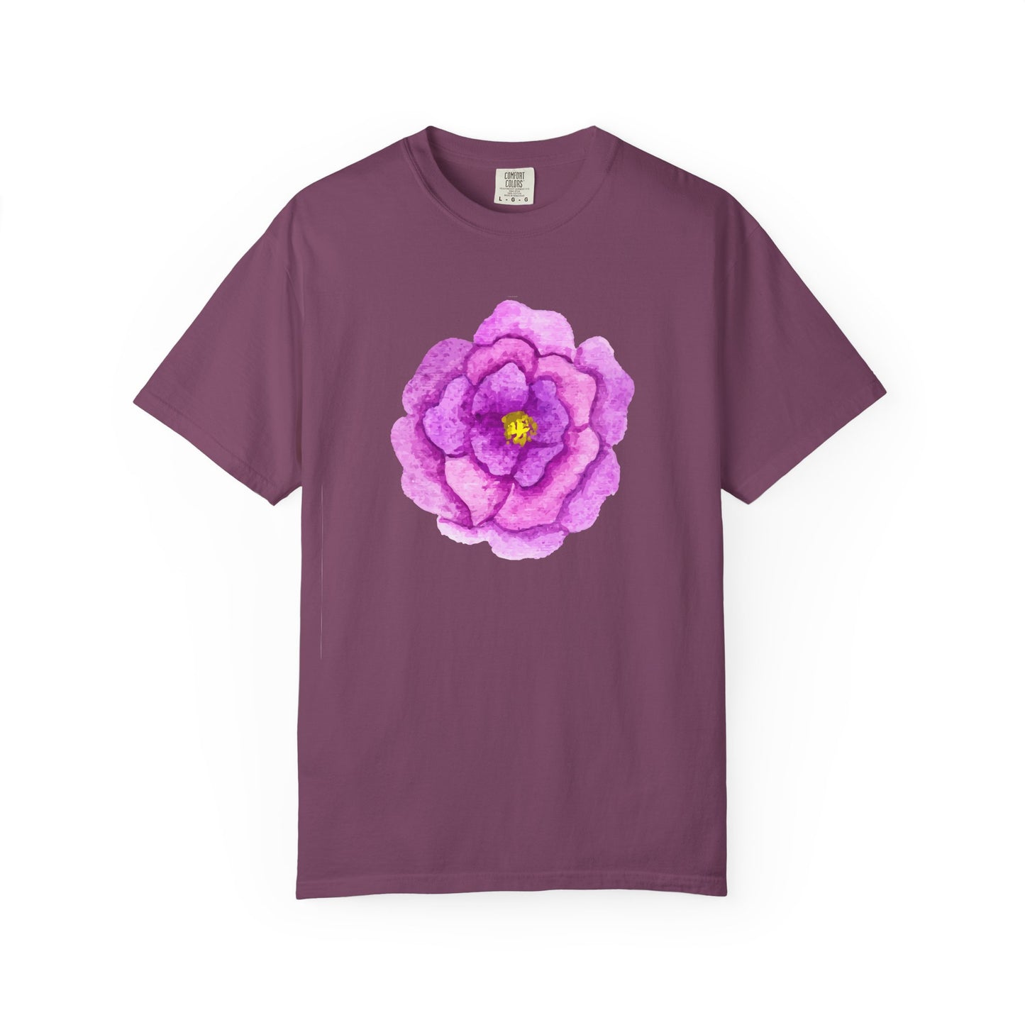 Floral Watercolor Chest Rose T-Shirt