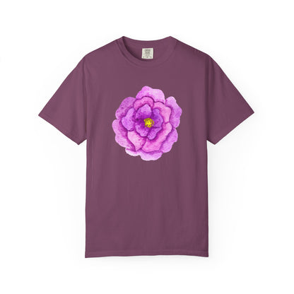 Floral Watercolor Chest Rose T-Shirt