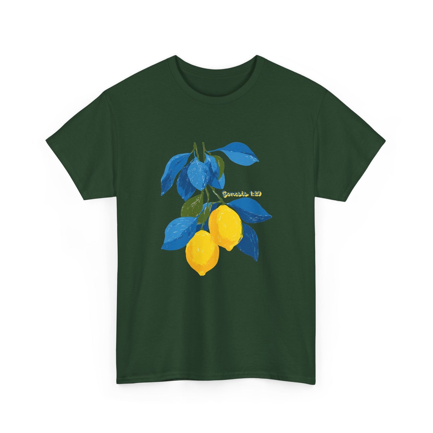 Lemon Branch Graphic Tee — Genesis 1:29 Inspirational Fruit Shirt