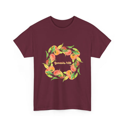 Peaches Wreath T‑Shirt — Jeremiah 29:11 Inspirational Christian Tee