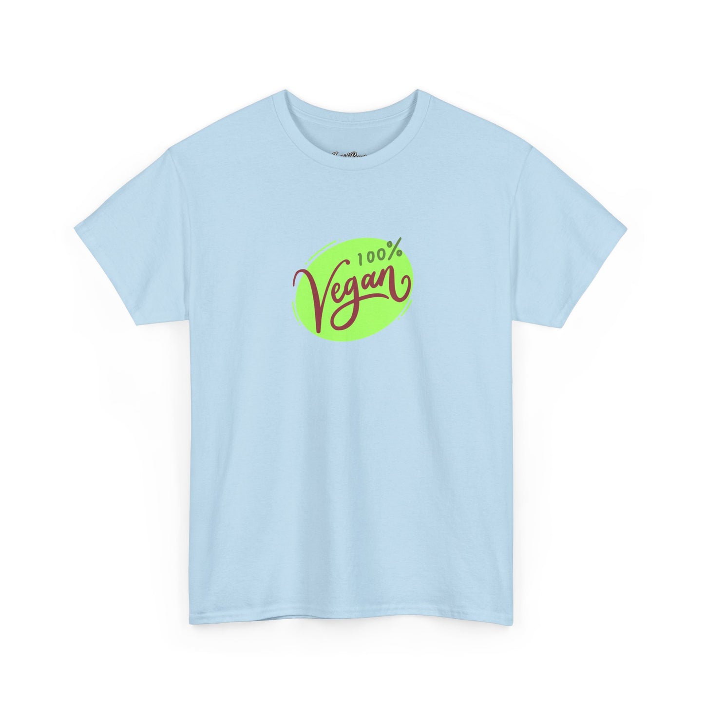 Vegan Tee — 100% Vegan Green Badge T-Shirt