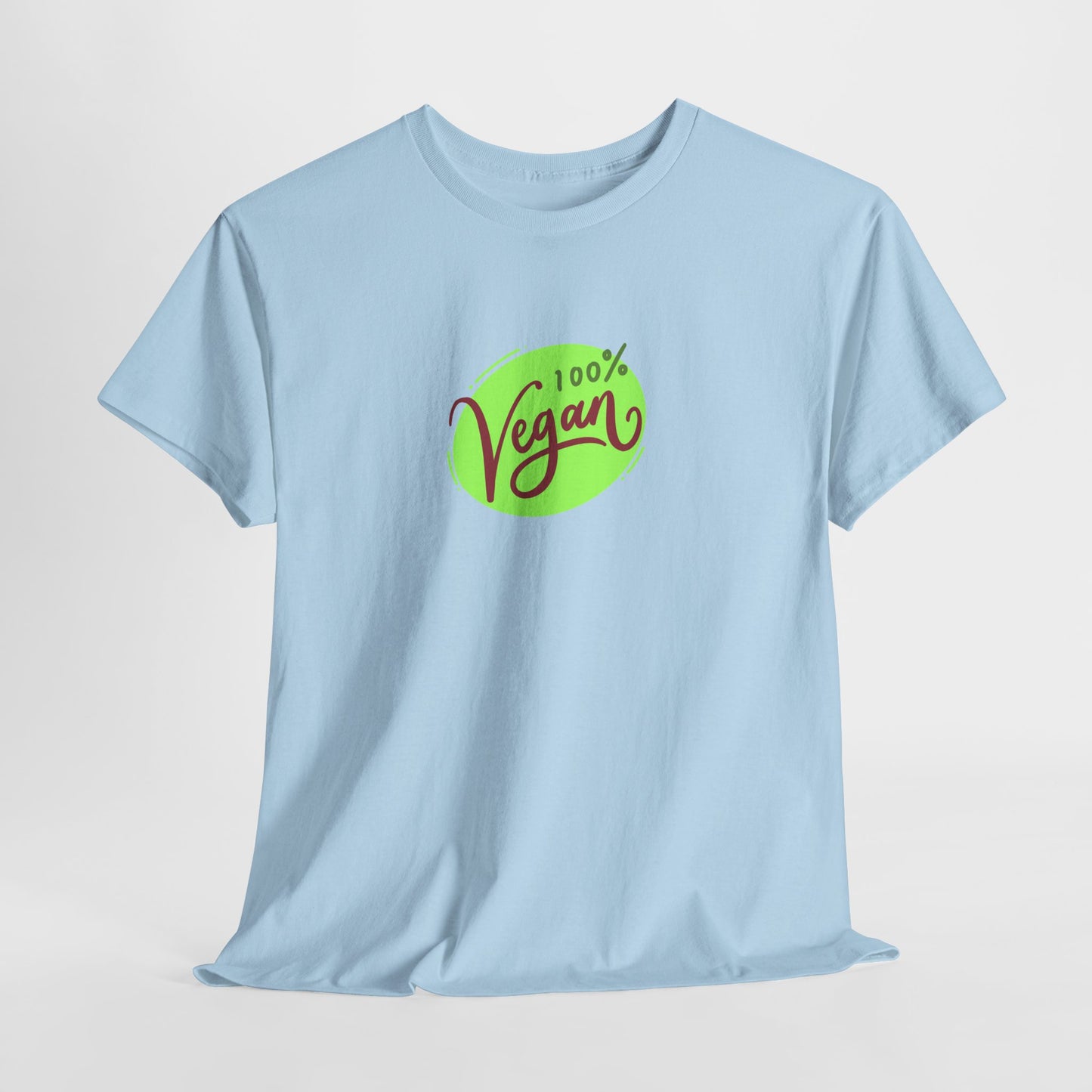 Vegan Tee — 100% Vegan Green Badge T-Shirt