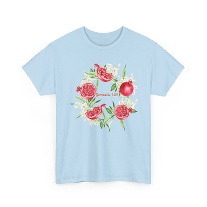 Pomegranate Watercolor Tee — Jeremiah 29:11 Inspirational Bible Verse Shirt