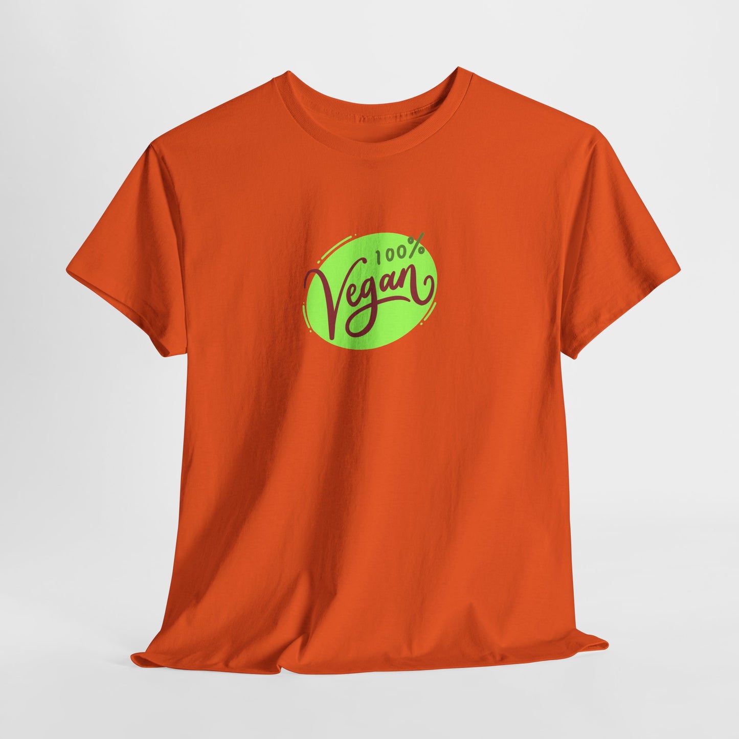 Vegan Tee — 100% Vegan Green Badge T-Shirt