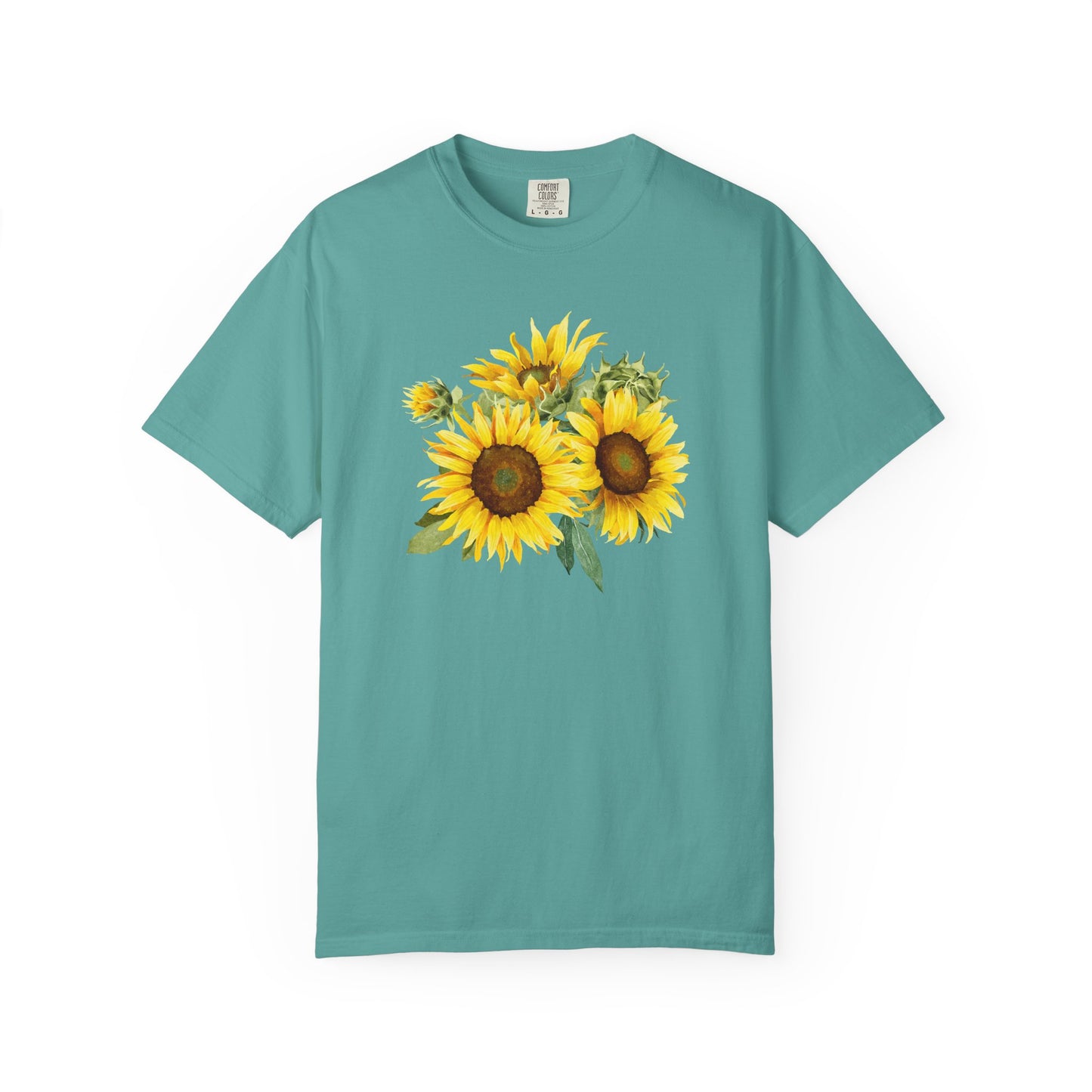 Sunflower Floral T-Shirt — Vintage Yellow Sunflower Graphic Tee
