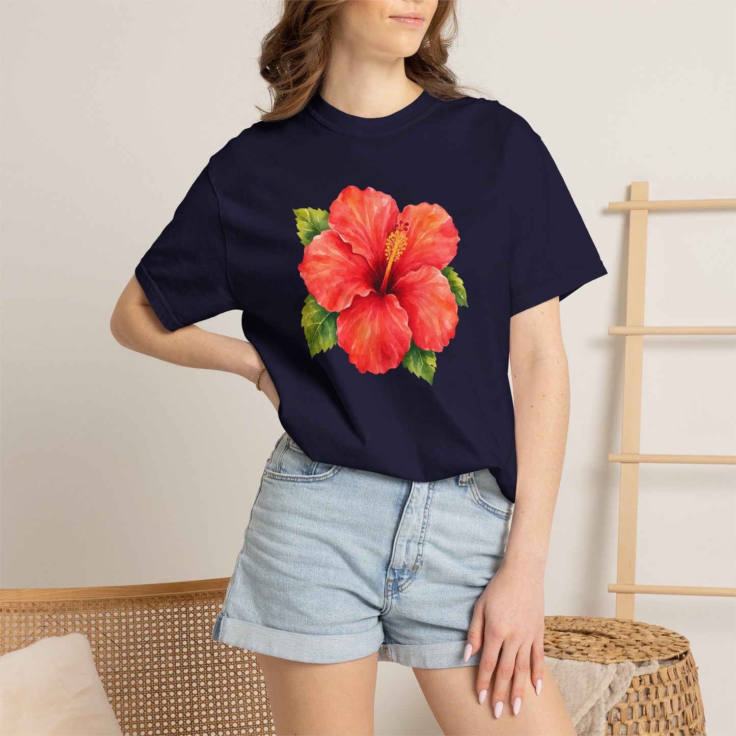 Hibiscus Bloom T-Shirt — Tropical Floral Tee