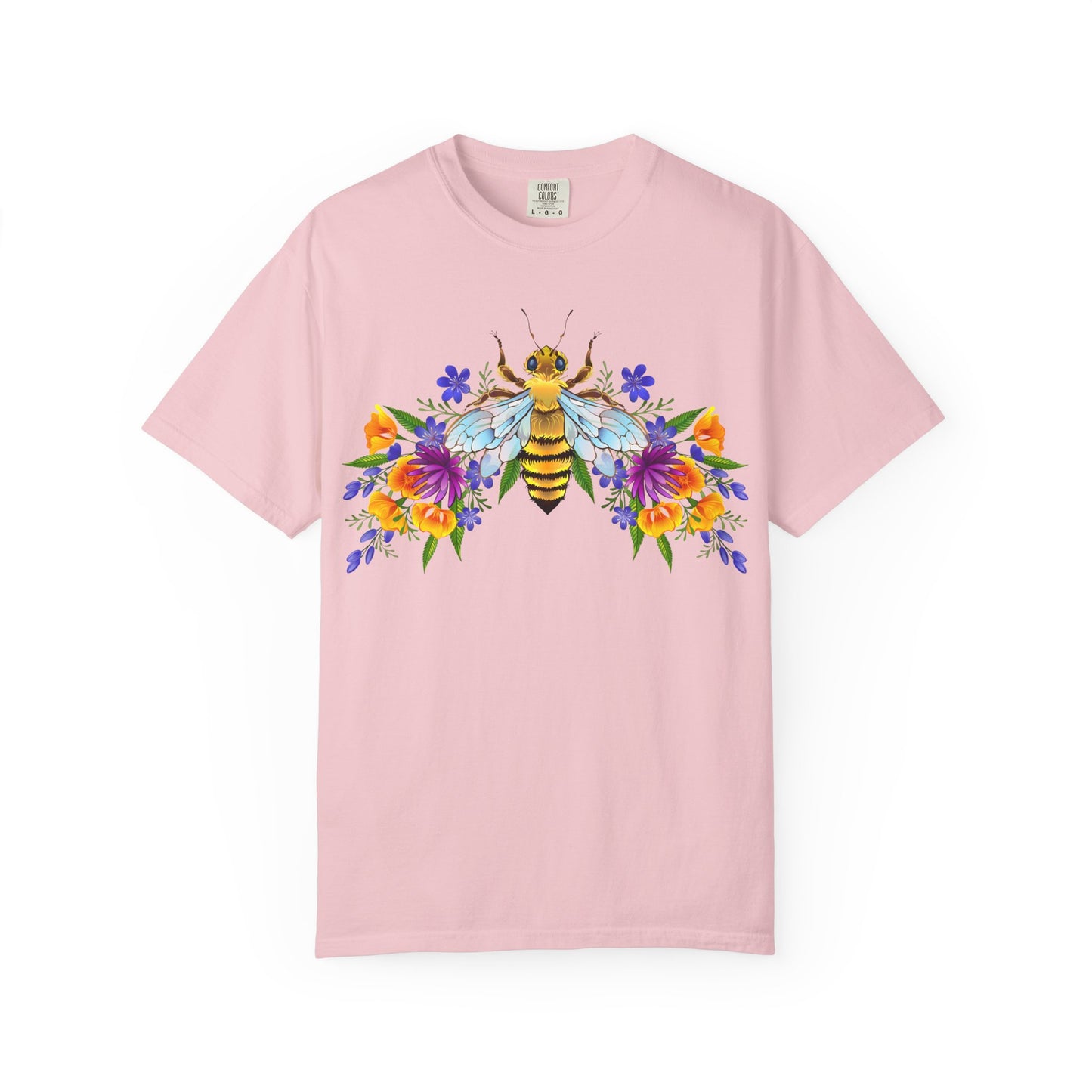 Bee & Wildflower T-Shirt — Floral Honeybee Graphic Tee