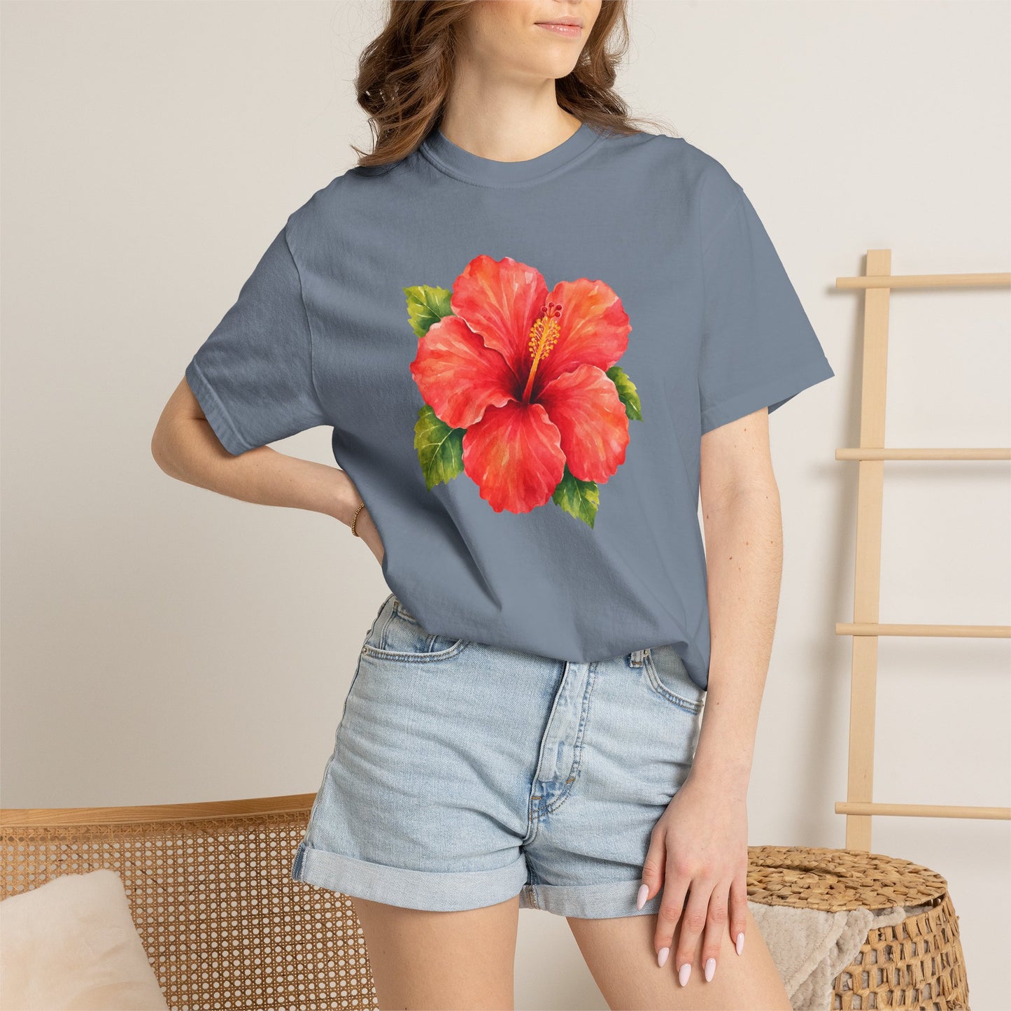 Hibiscus Bloom T-Shirt — Tropical Floral Tee
