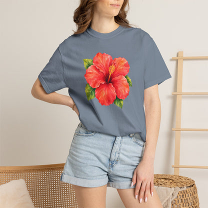 Hibiscus Bloom T-Shirt — Tropical Floral Tee