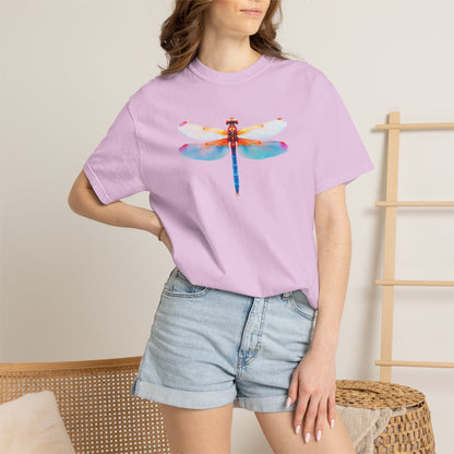 Dragonfly Watercolor T-Shirt — Colorful Nature Graphic Tee