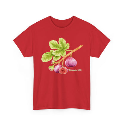 Fig Branch T‑Shirt — Botanical Fig Illustration Tee with Scripture (Genesis 1:29)