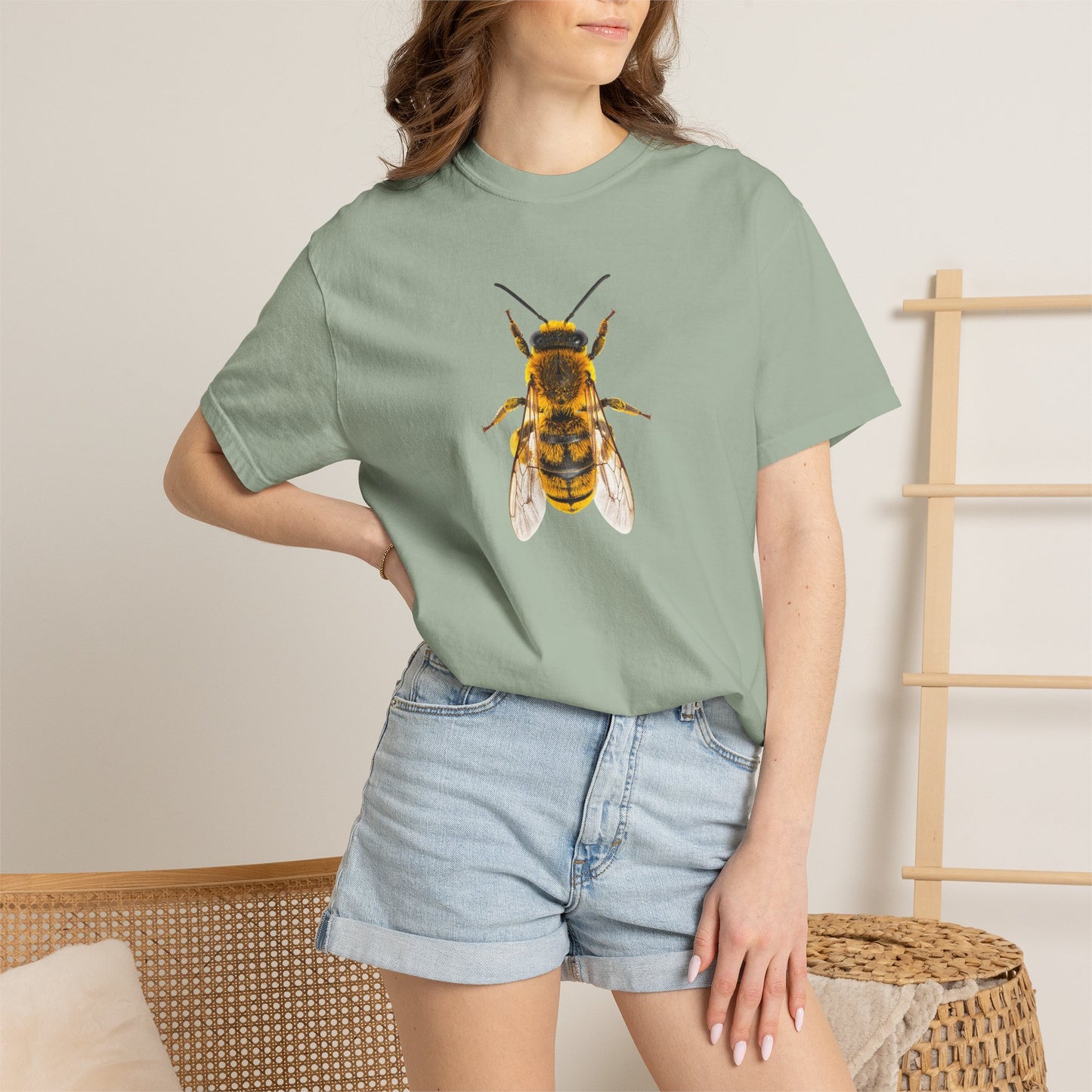 Bee Graphic T-Shirt — Vintage Honeybee Illustration Tee