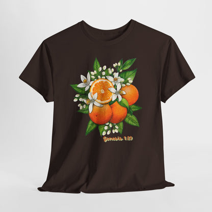Orange Blossom Tee — Genesis 1:29 Fruit Illustration Shirt