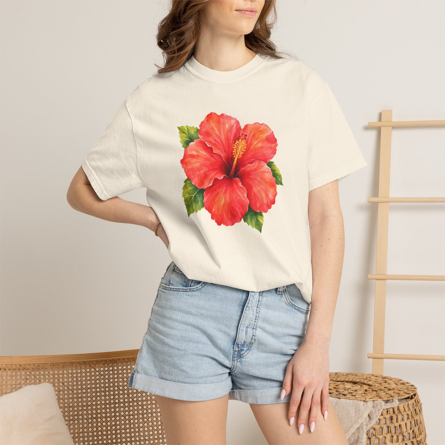 Hibiscus Bloom T-Shirt — Tropical Floral Tee