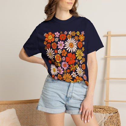 Floral Bouquet Tee — Retro Wildflower Print T-Shirt