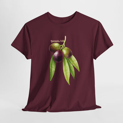 Olive Branch Watercolor T-Shirt — Genesis 1:29 Faith Tee