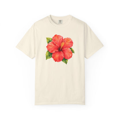 Hibiscus Bloom T-Shirt — Tropical Floral Tee