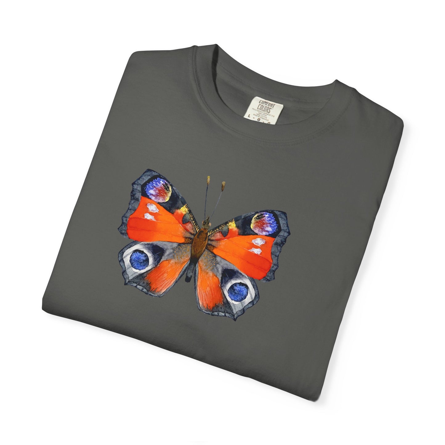 Butterfly Graphic T-Shirt — Peacock Eye Floral Tee