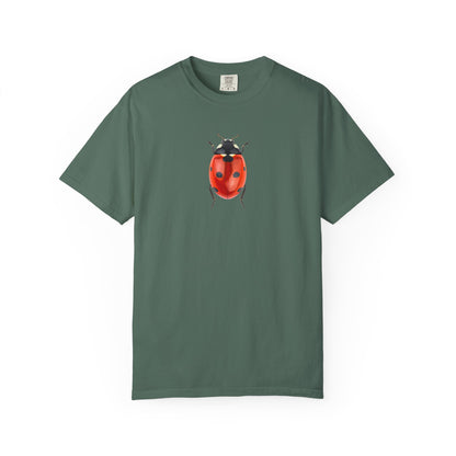 Ladybug With Top Hat T-Shirt — Whimsical Insect Graphic Tee