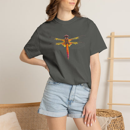 Dragonfly Art T-Shirt — Vibrant Watercolor Dragonfly Graphic Tee