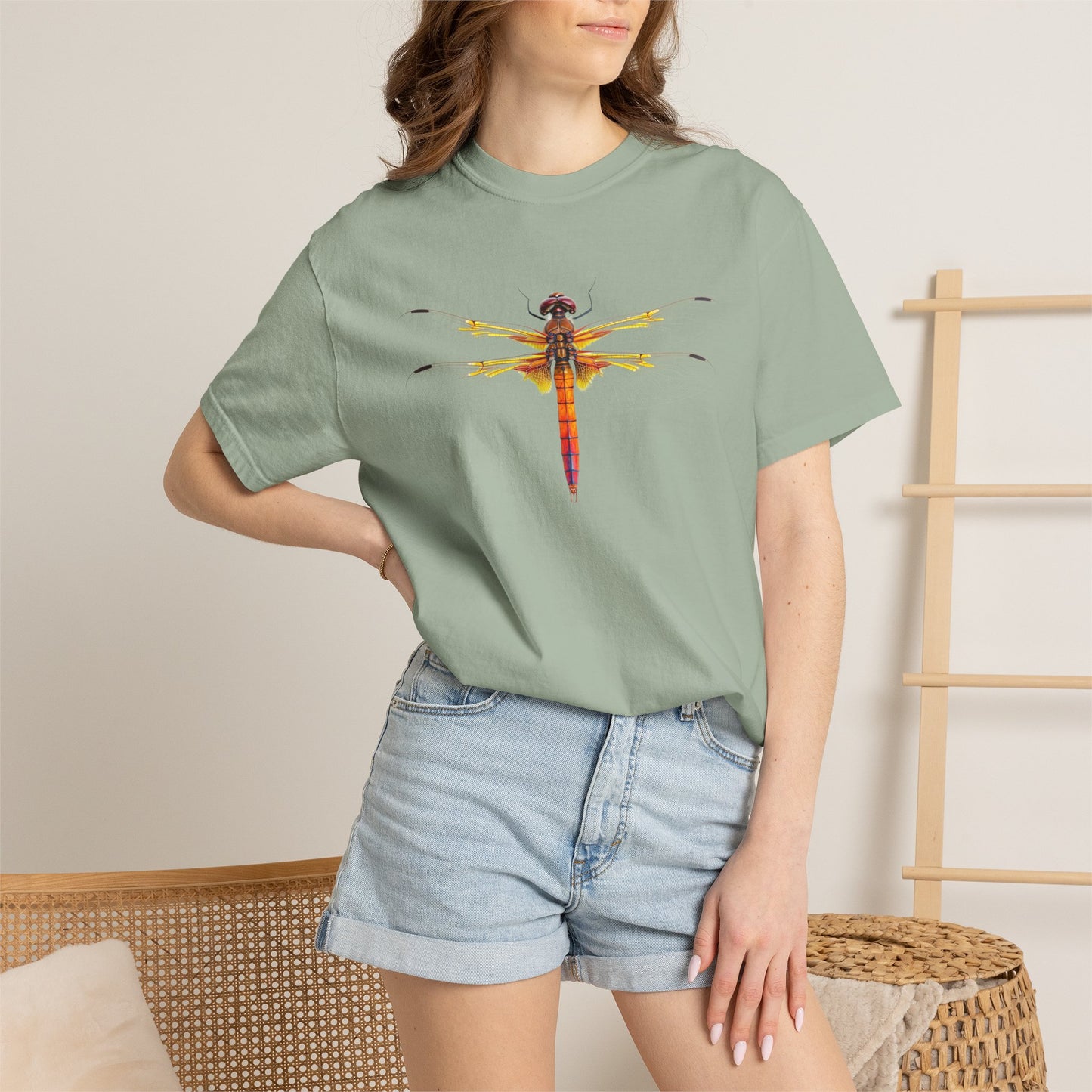 Dragonfly Art T-Shirt — Vibrant Watercolor Dragonfly Graphic Tee