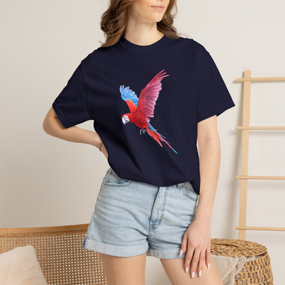 Parrot Flight T-Shirt — Colorful Macaw Graphic Tee