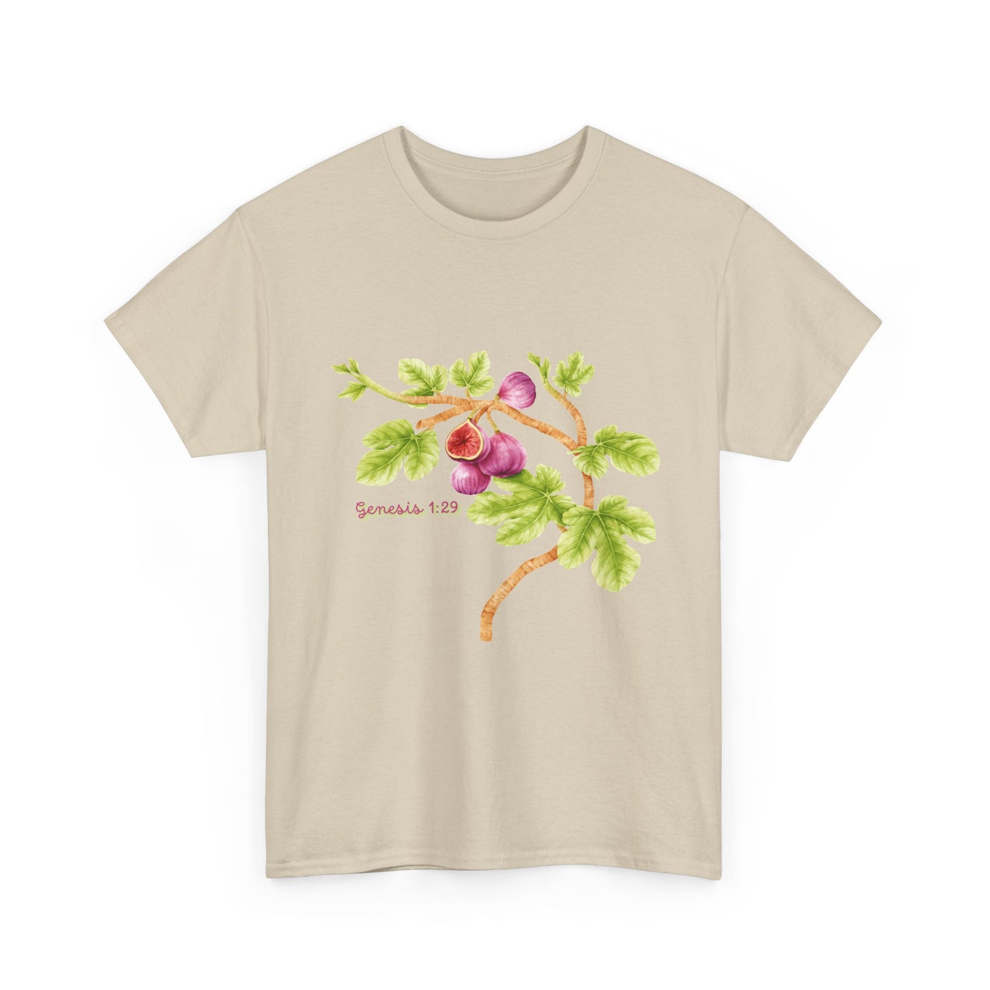 Floral Fig Branch Tee — Botanical Watercolor T‑Shirt Genesis !:29
